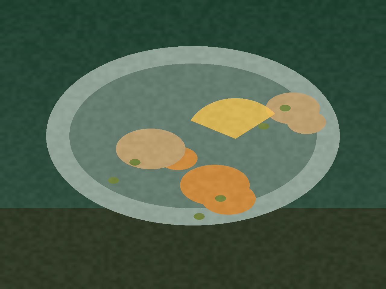 Chervil Cod Soup in a griddle